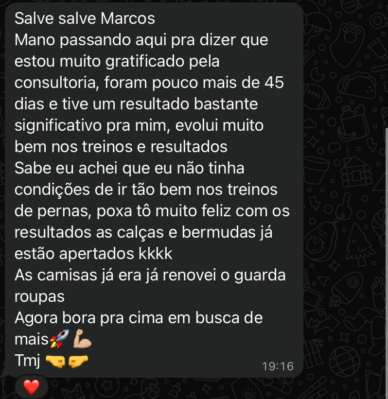 Depoimento antes e depois